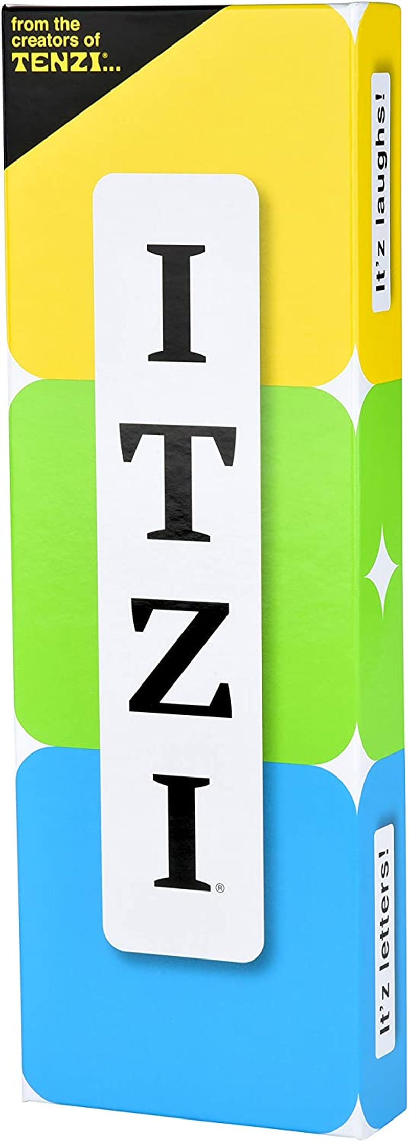 TENZI Itzi-Fast, Fun Creative Word Game-Be the First to Match Your Letter to the Card-Family Party Game for Ages 8+,Multicolor image number 1