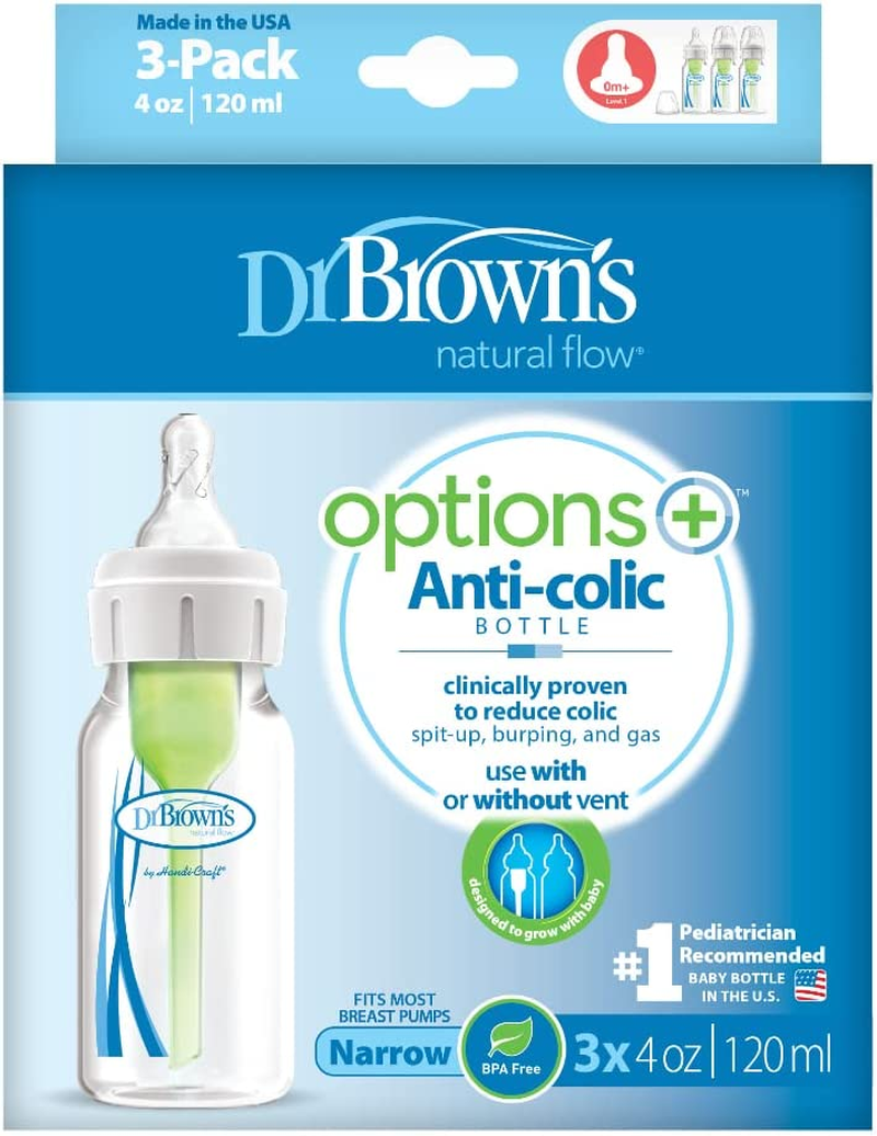 Dr. Brown'S Options plus with Level 1 Teat Feeding Bottle 3 Pack, 120 Ml image number 4