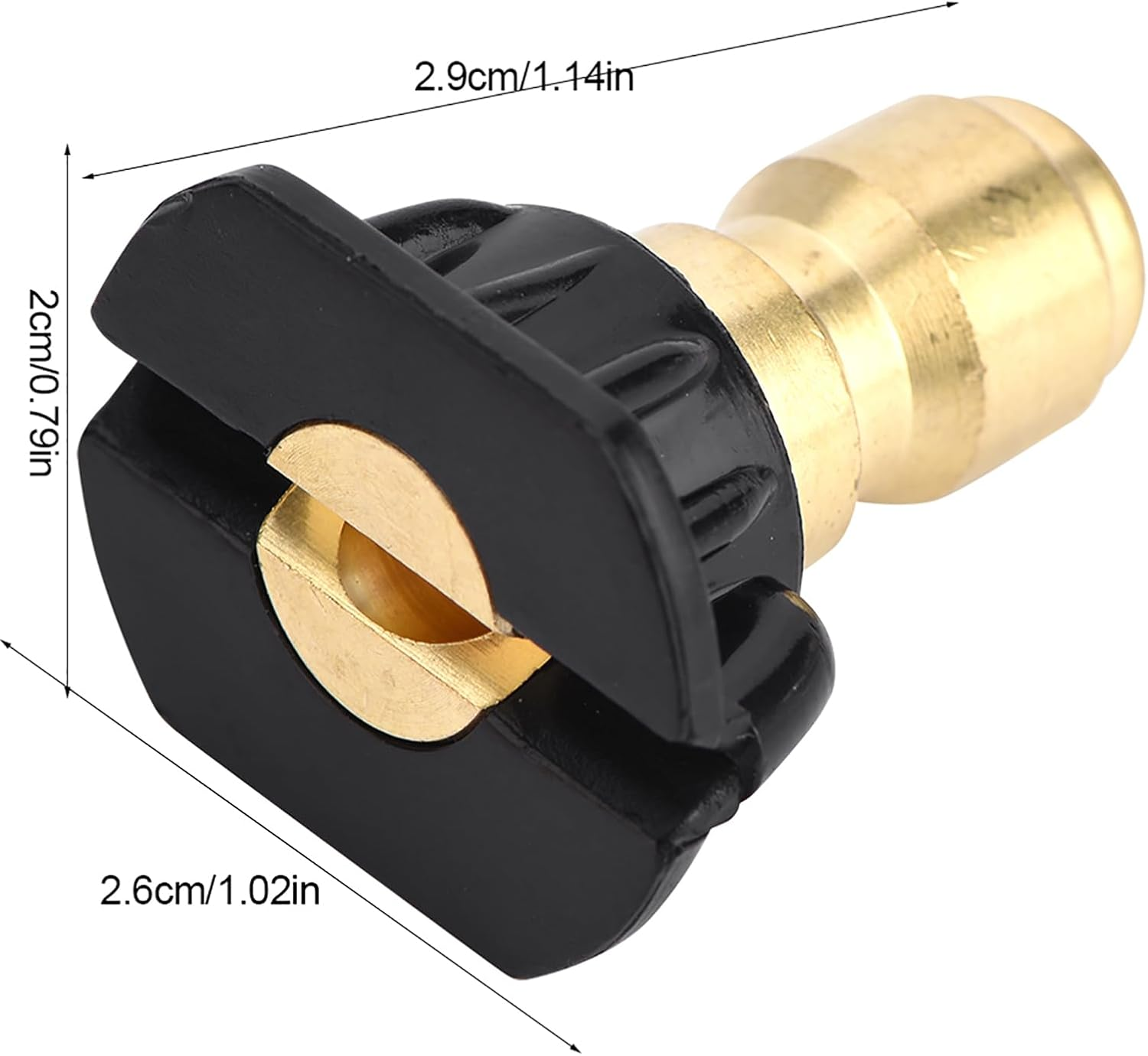 Pressure Washer Quick Nozzle, 1.14 * 1.02 * 0.79 Inch Quick Spray Nozzles, Pressure Washer Nozzle, for Front Porch Home Gardening image number 6