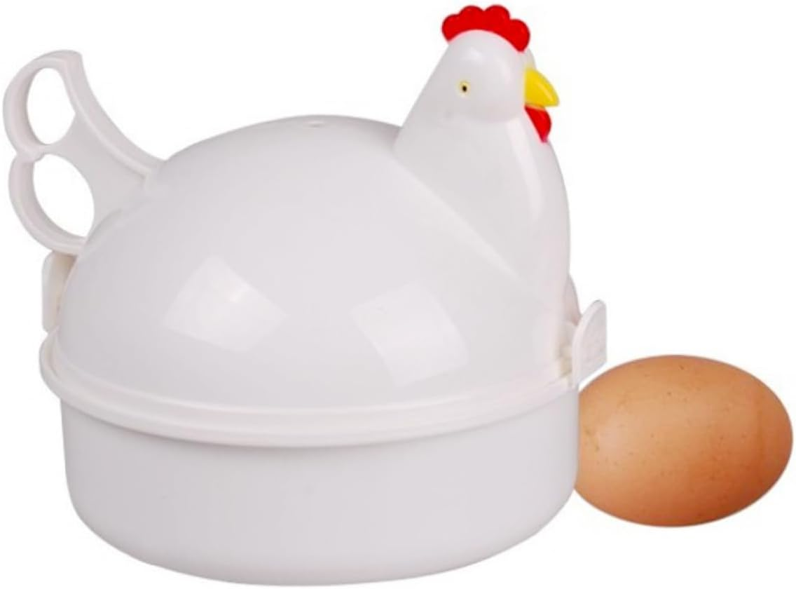 LABRIMP Chicken Shaped Microwave Egg Boiler Poacher Cooker for Eggs Easy to Use Egg Boiler Microwave Egg Poacher for Quick Breakfast Cooking image number 2