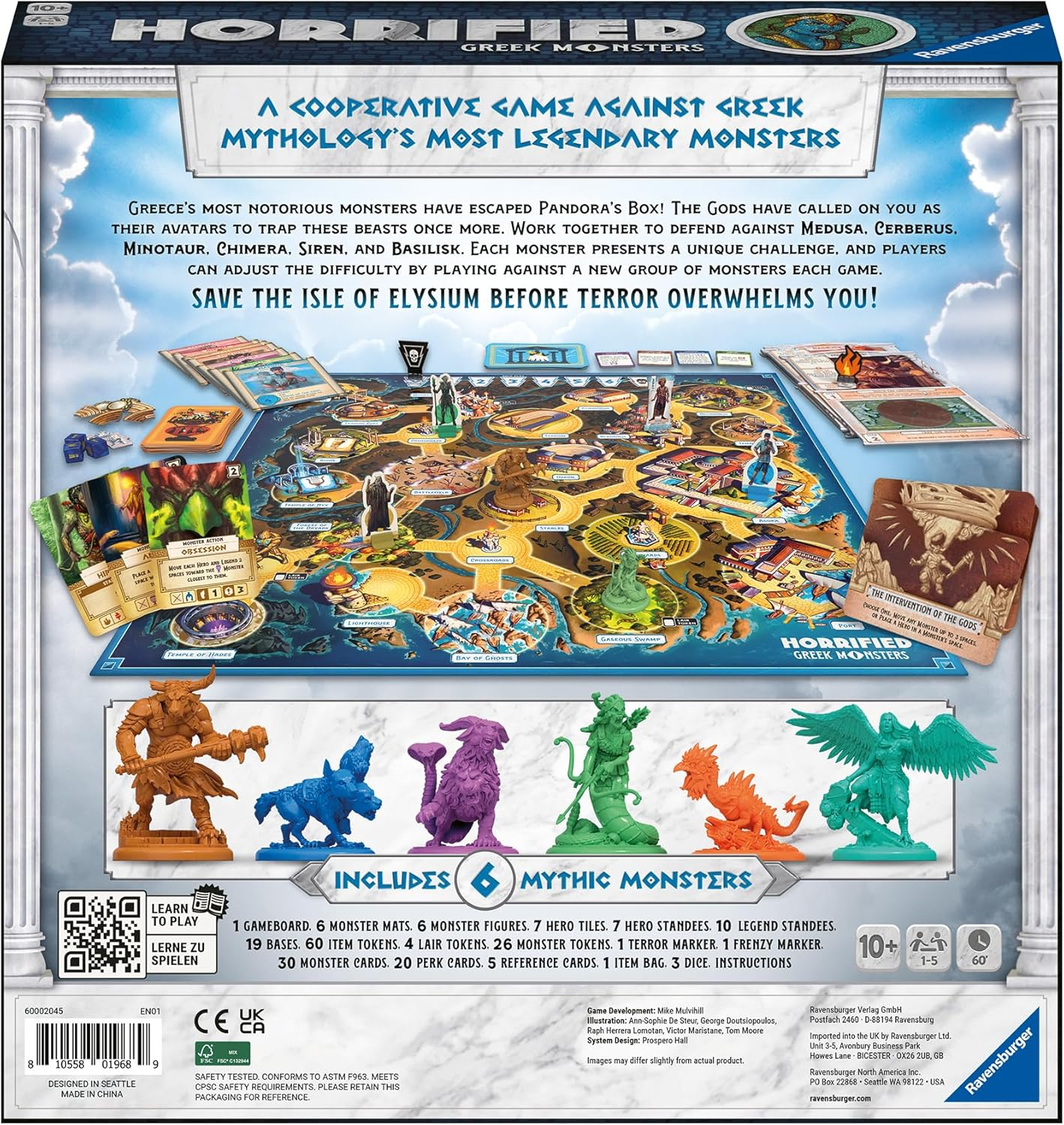 Ravensburger Horrified Greek Monsters Board Game for Kids Ages 10 and Up image number 3