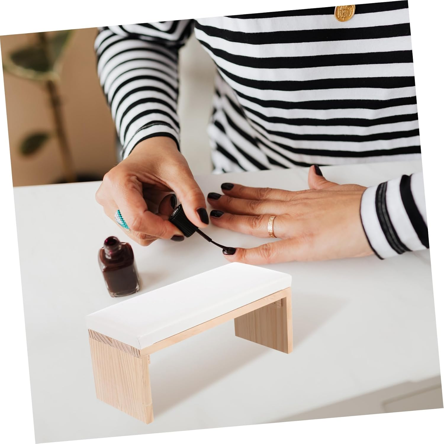 Wrist Pillow Hand Cushion for Nail Art Manicure Arm Rest Shaped Support Nail Art Tools - Grey image number 7