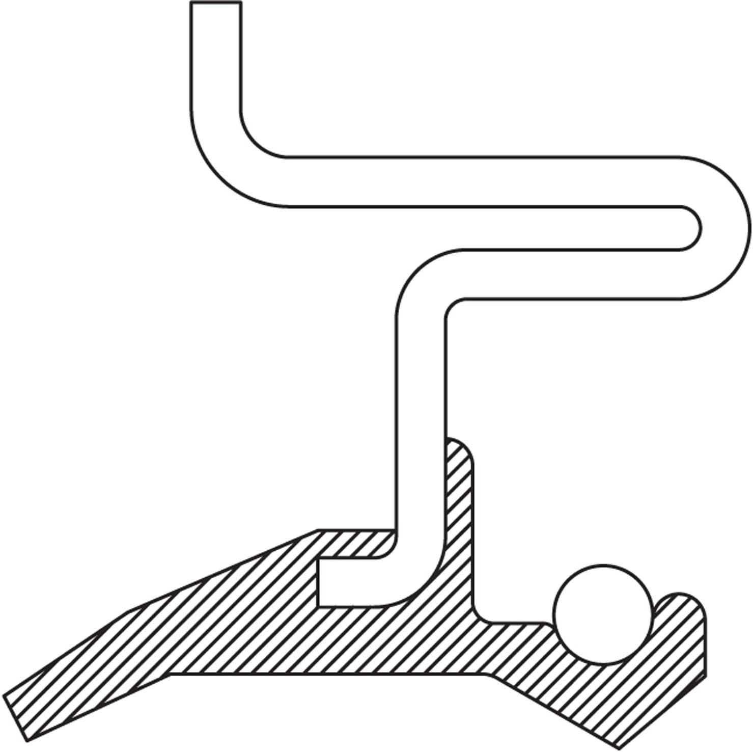 National 4370N Oil Seal image number 1