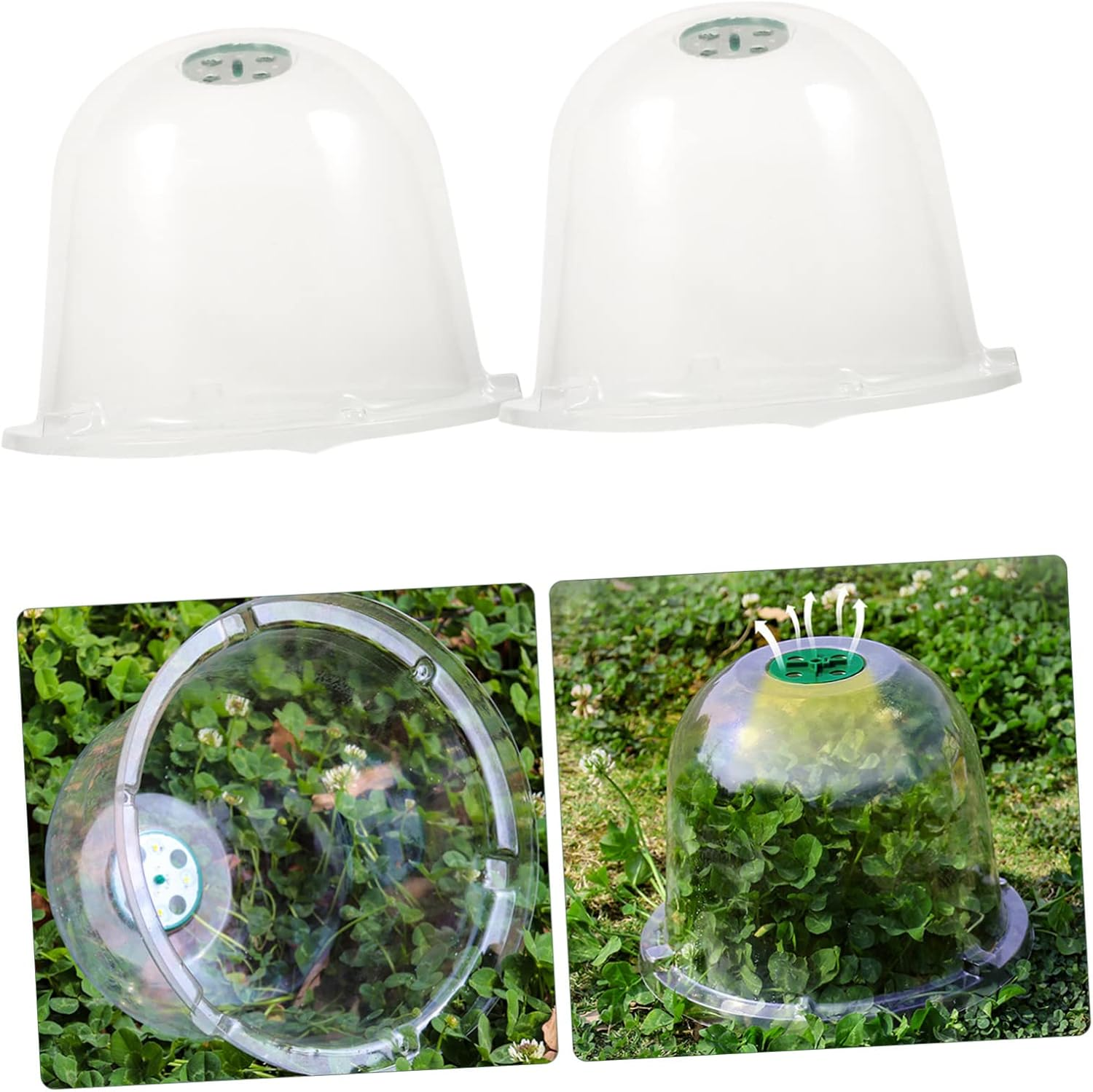INOOMP 5Pcs Potted Plant Constant Temperature Cover Reusable Plant Dome for Greenhouse in Garden Humidity Domes image number 1