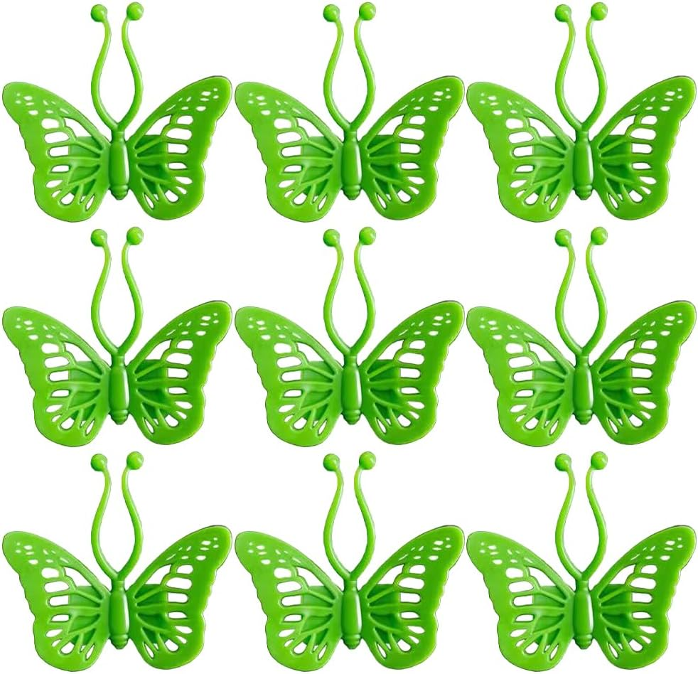 BESPORTBLE 20Pcs Green Self Adhesive Plant Clips for Climbing Plants Garden Support Hooks Fixers for Indoor and Outdoor Use Ideal for Vines and Stems image number 6