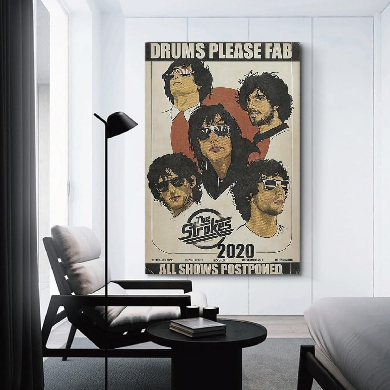 ZHAOYZZY the Strokes Band Poster Decorative Painting Canvas Wall Art Print Modern Family Bedroom Decor 12X18Inch(30X45Cm) image number 3