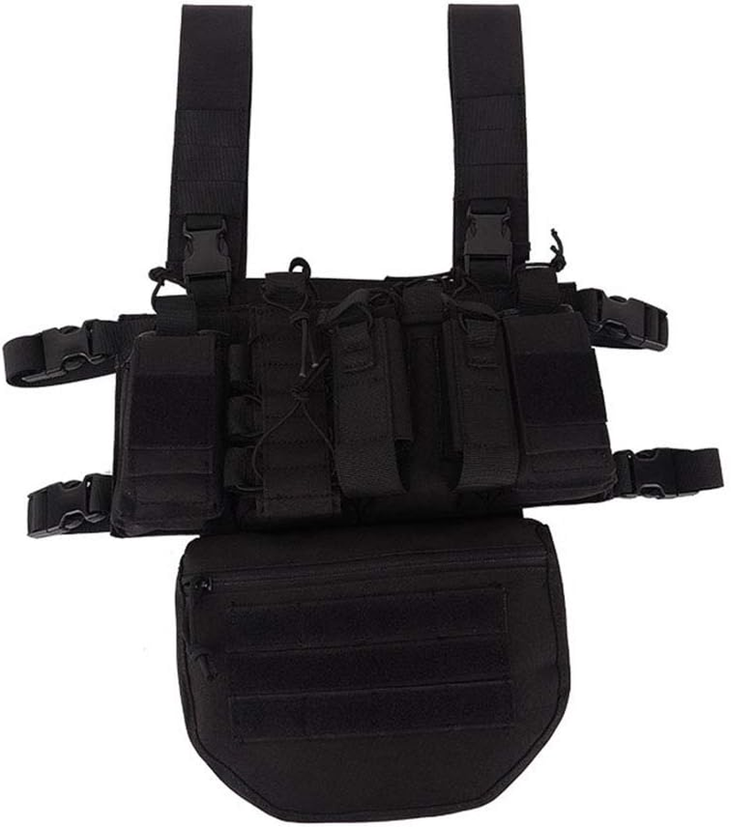 Outdoor Sports Airsoft Gear Combat Assault Molle Vest Accessory Mag Pouch Magazine Bag Carrier Tactical Camouflage Chest Rig image number 2