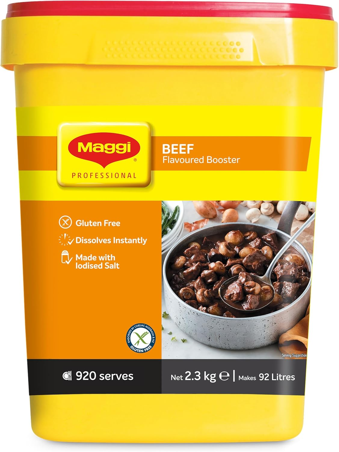 Maggi Gluten Free Beef Flavoured Booster Powder 2.3 Kg image number 1