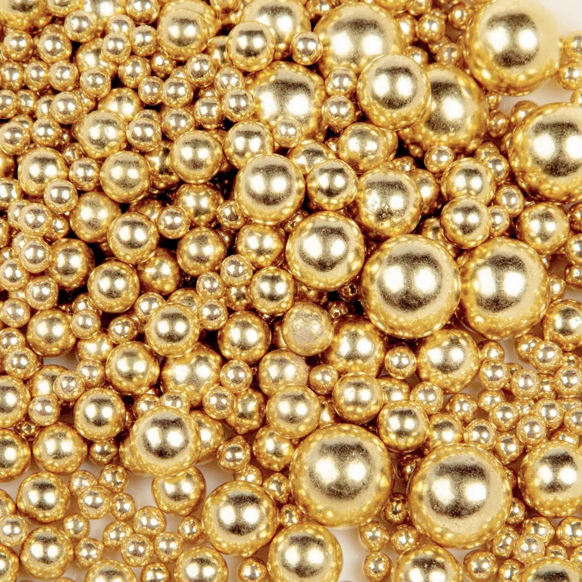 HIFUNBK Sprinkles for Cake Decorating, Edible Pearl for Cookie Cupcake Toppings, Cake and Cookie Decorating Supplies, Rainbow Pearl Sugar for Baking Decoration, 100G in Reusable Container (Sea)