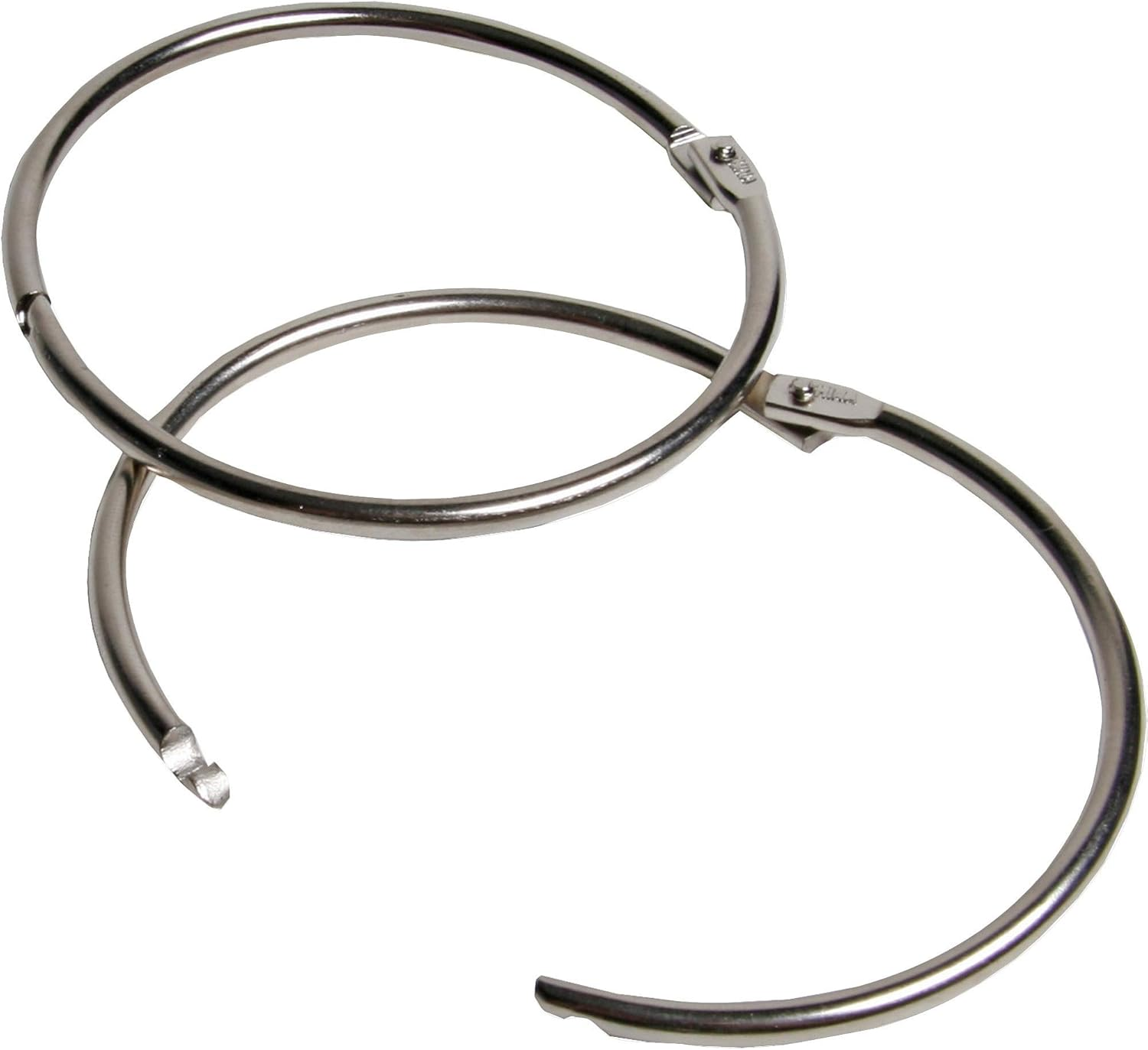 Charles Leonard Multipurpose Loose Leaf Book Rings with Snap Closure, 3&rdquo; Diameter, 10-Rings, Silver (R79) image number 4
