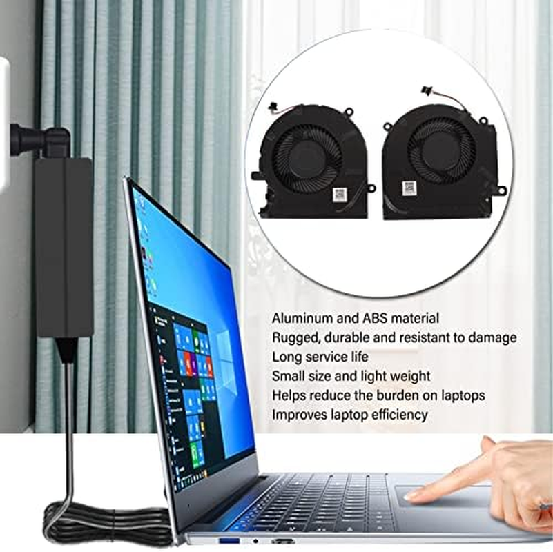 Laptop Cooling Fan, 4 Pin Replacement Cooling Fan for OMEN 15 EK TPN Q236 Fans Cooler Radiator M04216 001 ND8CC02 19J22 19J23 M04215 001 ND8CC03 19C23 (CPU+GPU) image number 3