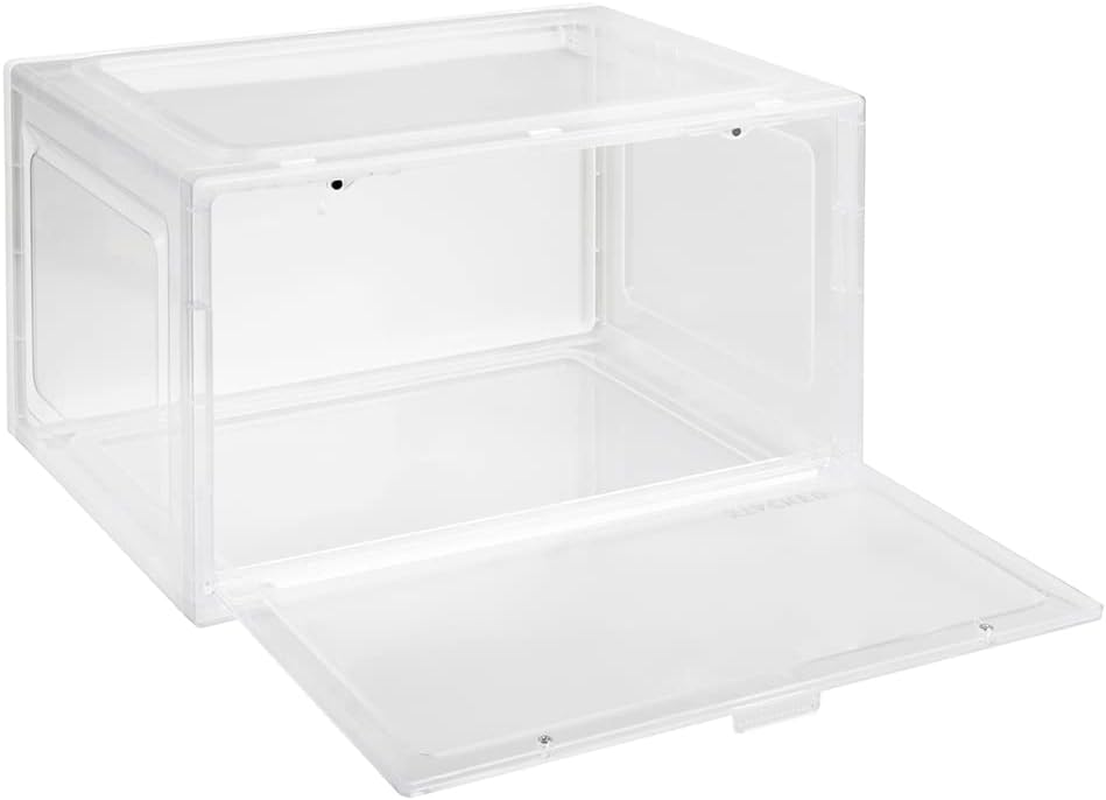 STACKED Shoe Storage Box 1PC Sneaker Display Case Clear Magnetic Door Anti-Oxidation 35.5X26X21Cm image number 4