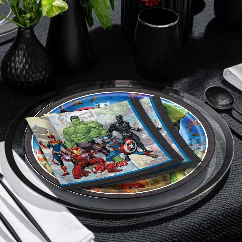 Amscan Marvel Avengers Powers Unite Lunch Napkins 16-Pieces Set