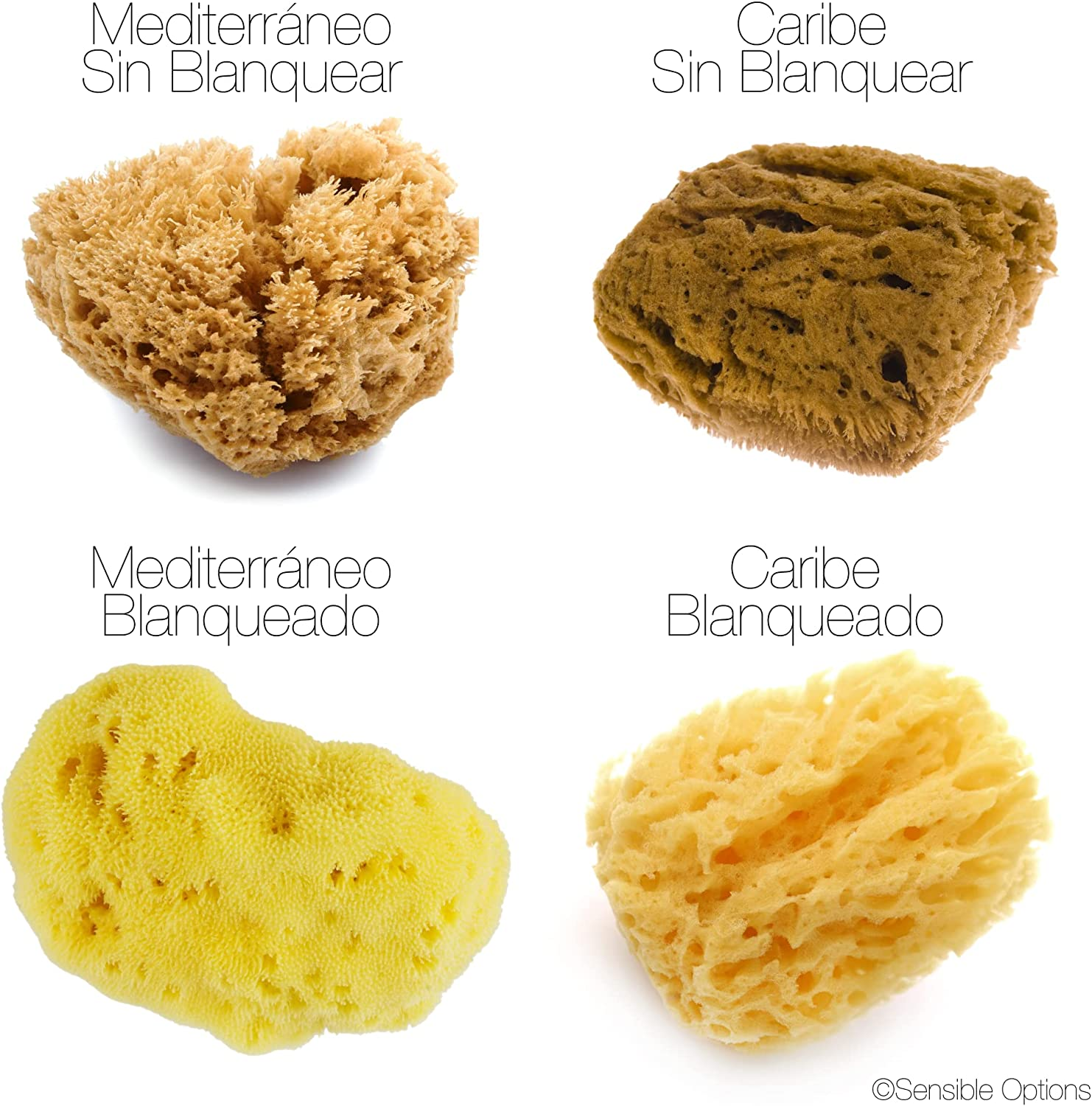 Facialcare Sea Sponges, for Daily Cleansing, Makeup Removal and Exfoliation, Mixed Sizes. (Natural Brown) image number 1