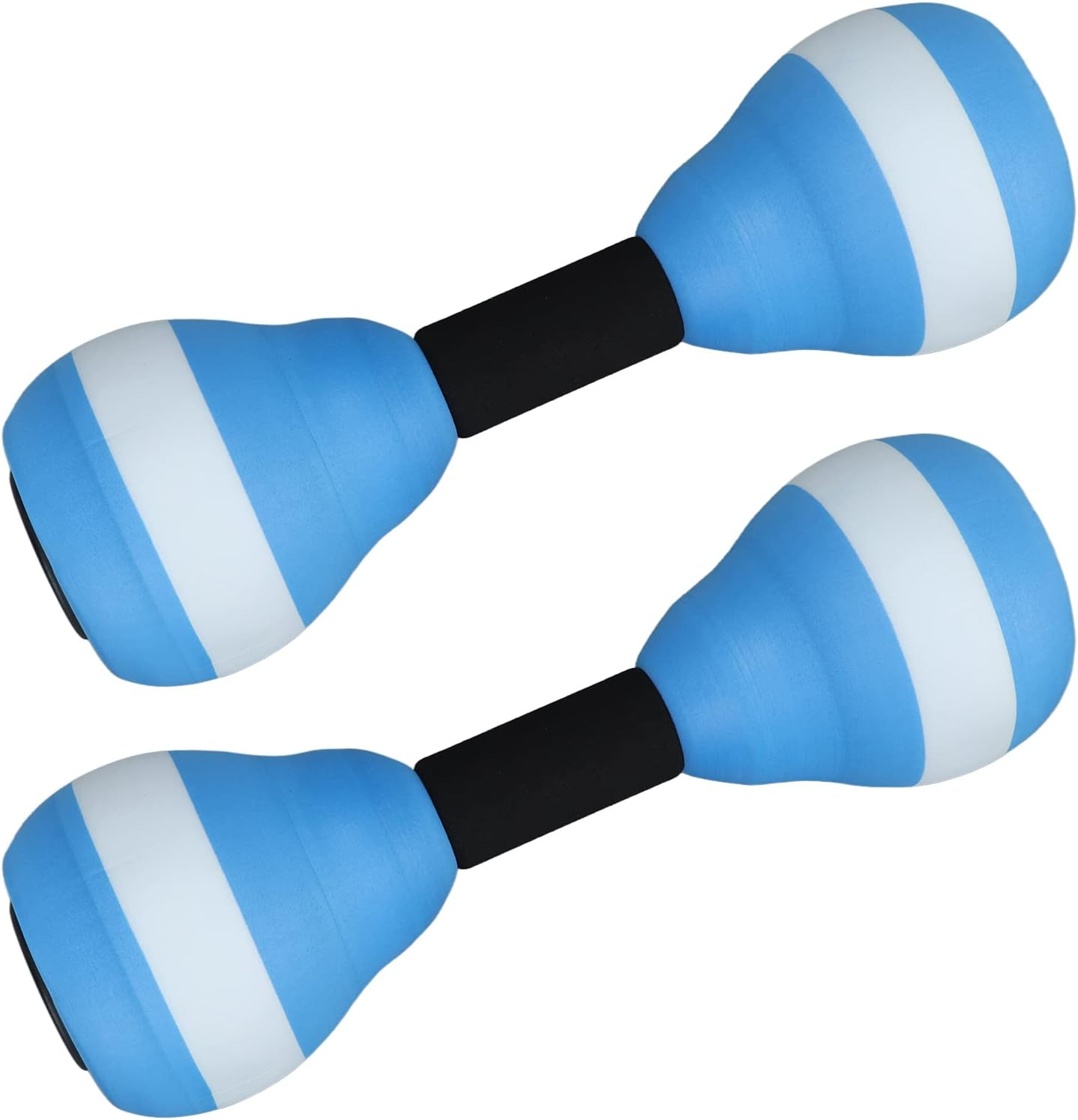 1 Pair Water Dumbbells, Aquatic Exercise Dumbbells, Pool Fitness Water Aerobic Exercise Foam Dumbbells Pool Resistance EVA Foam Dumbbell Set Water Fitness Equipment for Weight Loss image number 3