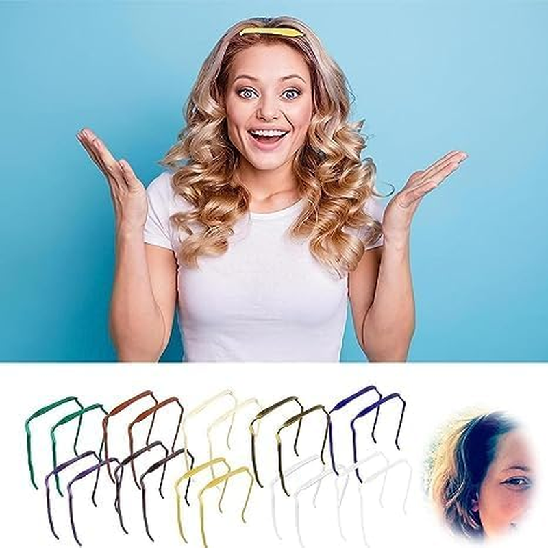 4PCS Sunglasses Shape Headband, Headband Curly Hair Headbands Sunglasses Square Headband for Women, Thick Hair Headbands for Women'Hair Invisible Hair Hoop, Sunglasses Shape Headband for Women image number 1