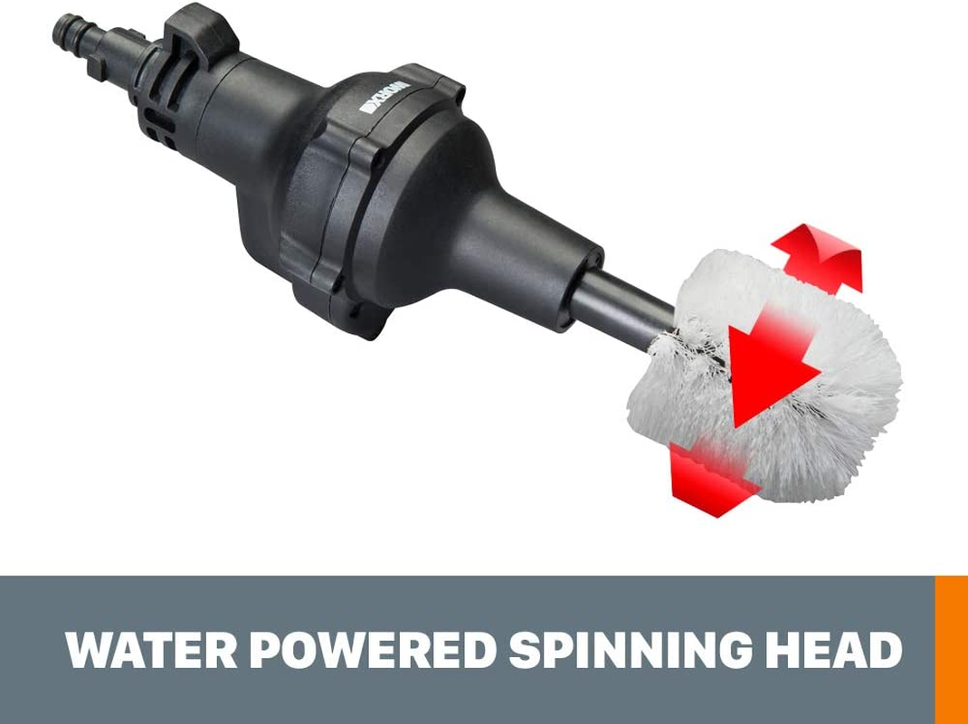 WORX Hydroshot Rotary Cleaning Brush, Quick Snap Connection - WA4042