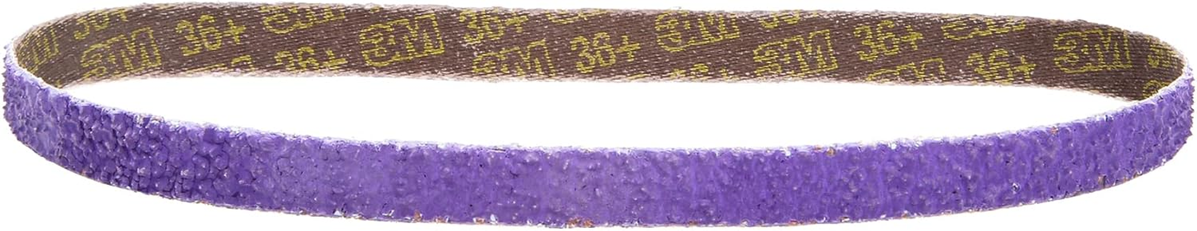 Cubitron 3M II File Belt, 33443, 36+ Grit, 1/2 in X 18 In, Pack of 10 File Belts, Resin Bonded, Spot Weld Removal image number 5