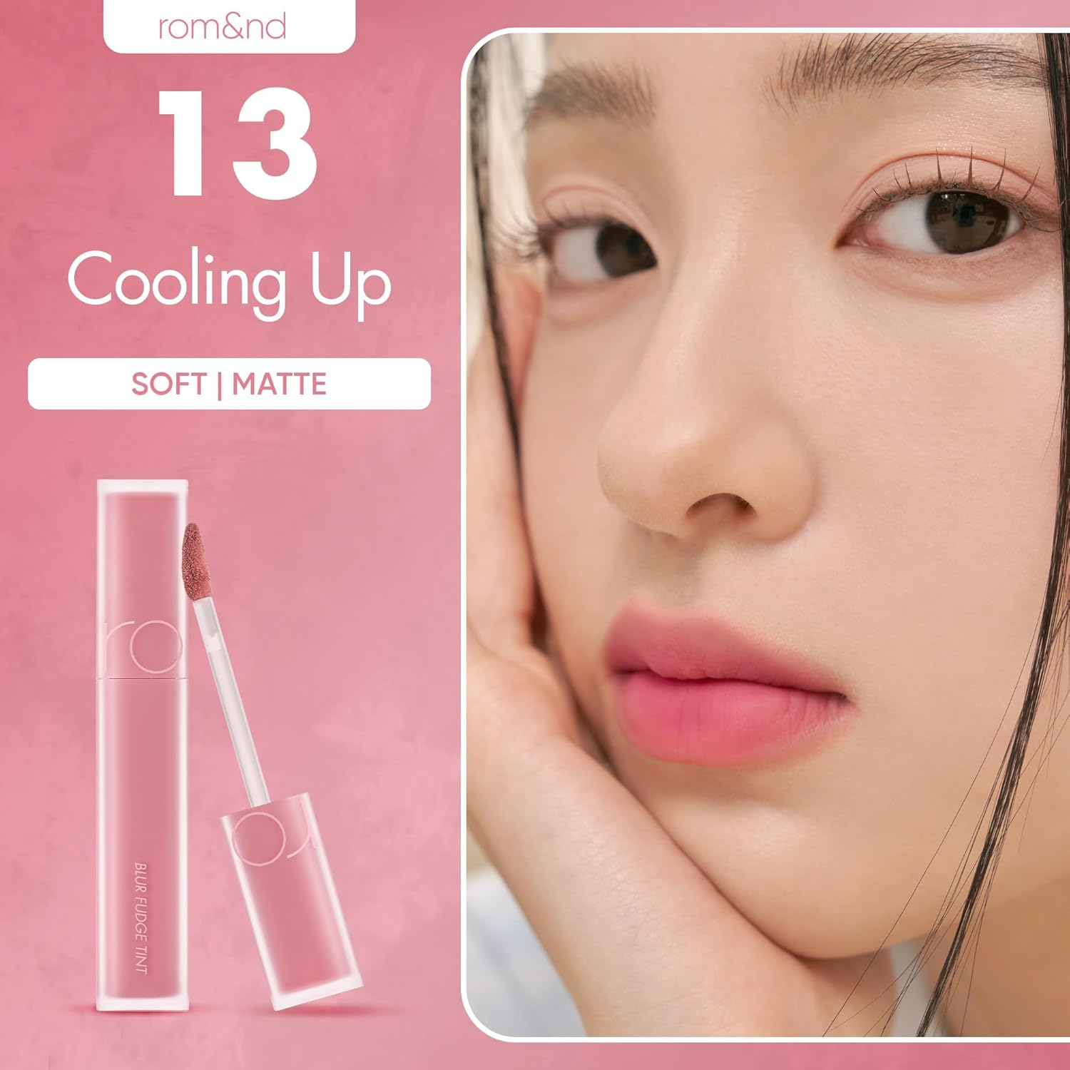 Romand Blur Fudge Lip Tint 5 G, No.13 Cooling Up - Unrose image number 2