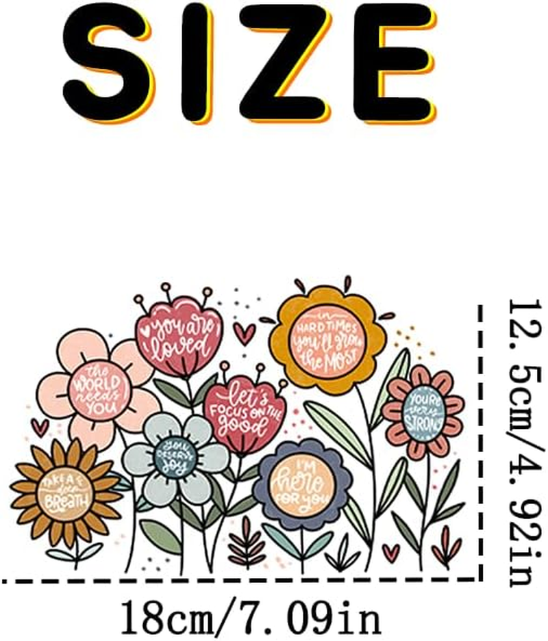 Wild Flowers Car Stickers, Car Decals with Butterfly, Car Rearview Mirror Stickers, Cute Bumper Sticker, Cute Car Sticker, Car Accessories image number 2