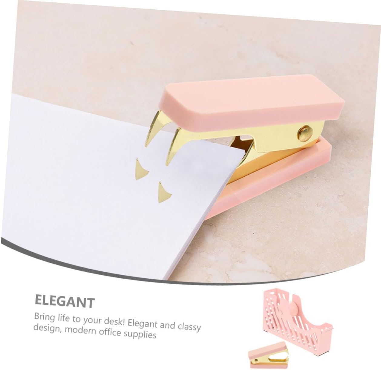 Ciieeo Sticky Tape Dispenser Automatic Staple Remover Tape Holder Stationery Set for Office Home Desk image number 5
