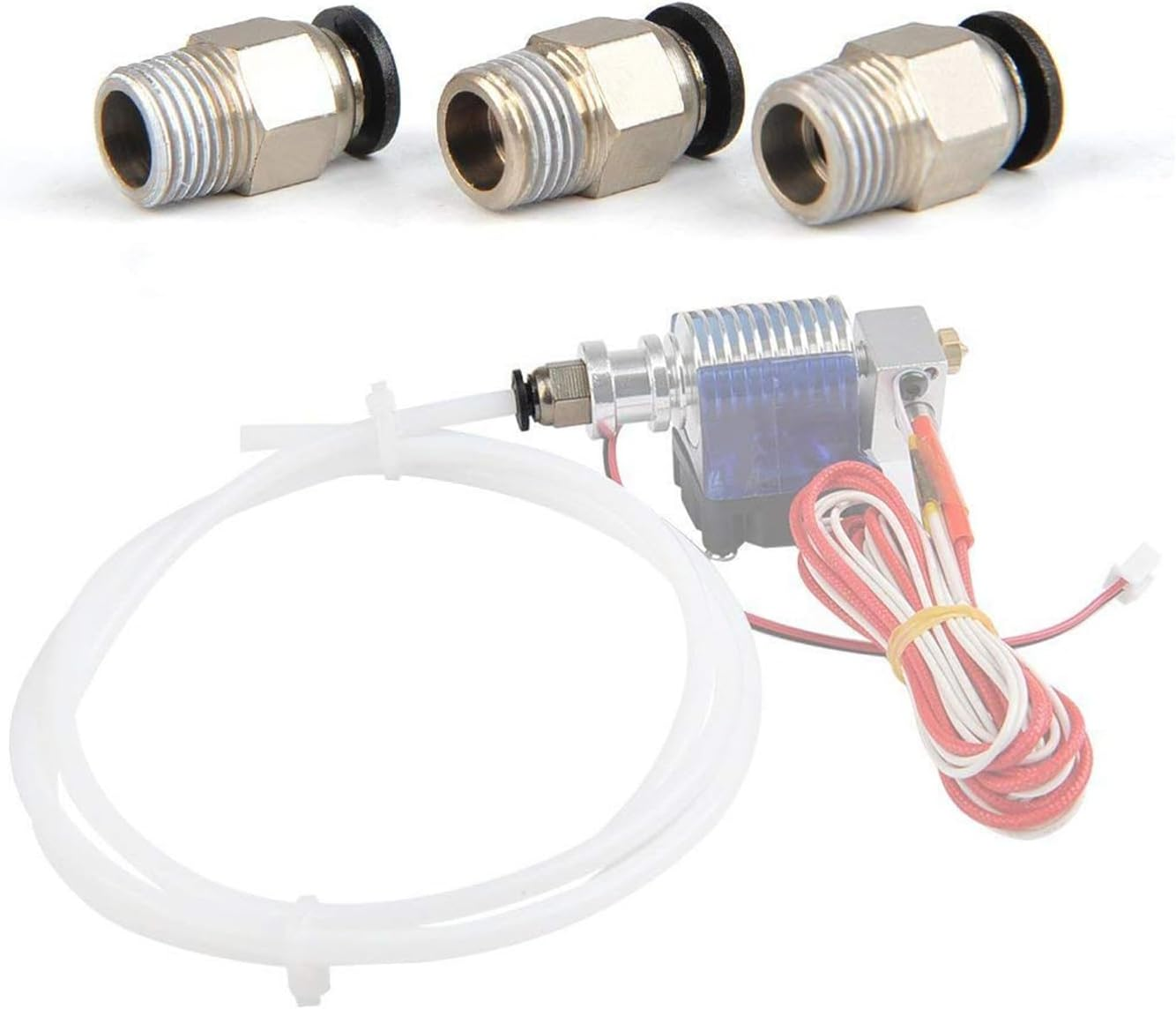 LEOWAY PC4-M10 Male Straight Pneumatic PTFE Tube Push in Quick Fitting Connector for E3D-V6 Long-Distance Bowden Extruder 3D Printer (Pack of 10Pcs) image number 4