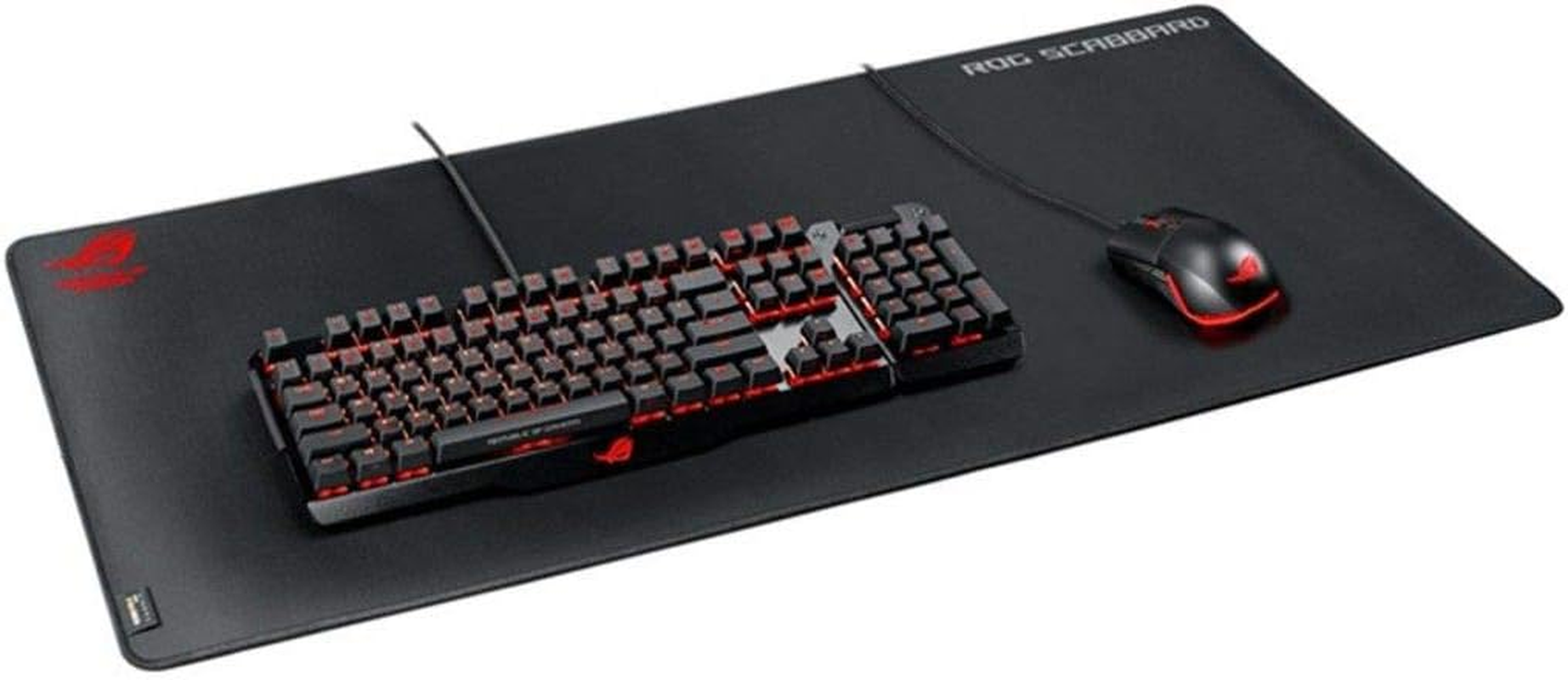 ASUS ROG Scabbard Extended Gaming Mouse Pad - 900X400Mm, Splash-Proof, Durable Cordura Lite Fabric, Anti-Fray Stitching, Non-Slip Rubber Base image number 3