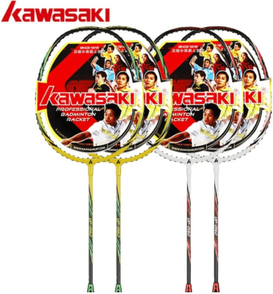 KAWASAKI UP-0160 UP-0182 Set Strung 2 Player Badminton YELLOW image number 5