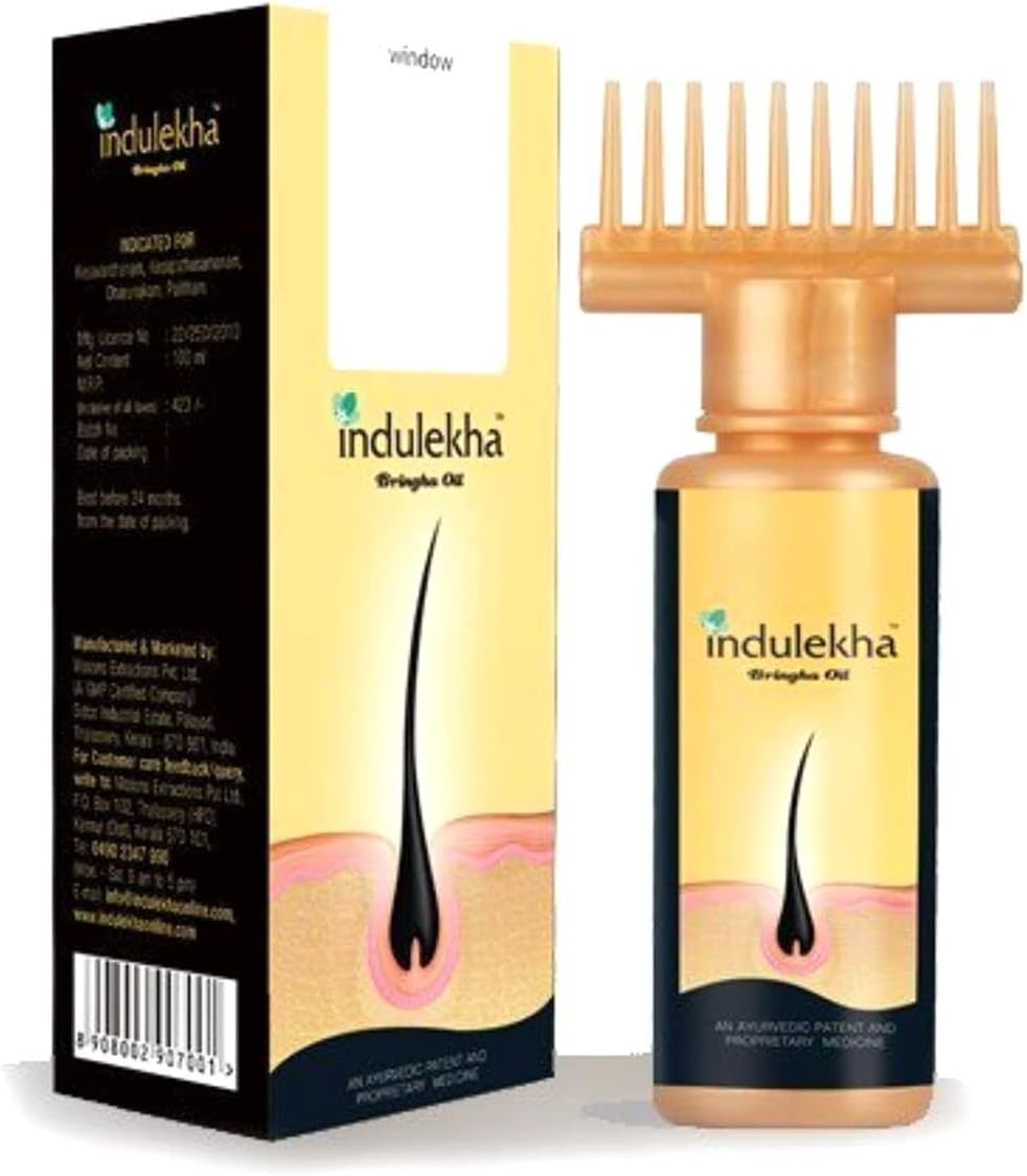 Indulekha Bringha Hair Oil Selfie Bottle 100Ml (1 Pack) by Indulekha