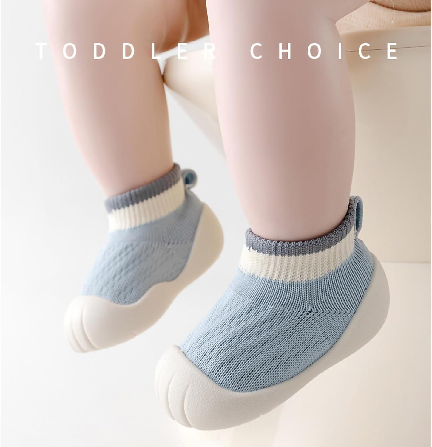 Baby Shoes First Walking & Walker Slip-On Soft Sole Non-Slip Sock Sneakers Infant Floor Slippers Toddler Shoes Lightweight Breathable for Boys Girls Early Walkers image number 3