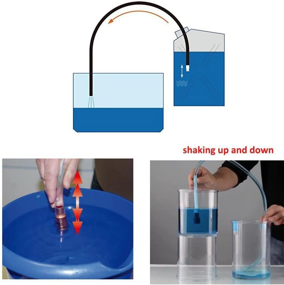 2X 2M SELF Priming Copper Siphon Syphon JIGGLER Hose for Fuel Oil Water image number 2