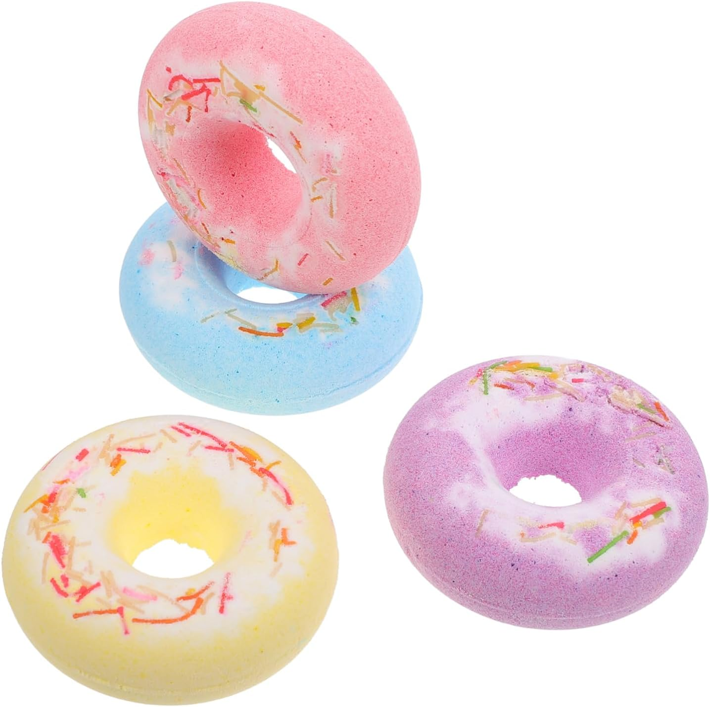4Pcs Cake Shape Spa Bath Balls Supplies for Boys and Girls Adults Random Color image number 3