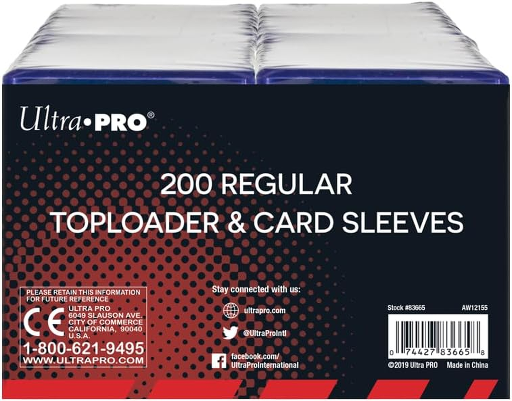 Ultra Pro 3" X 4" Trading Card Toploader & Card Sleeve Bundle (200 Ct.) image number 3