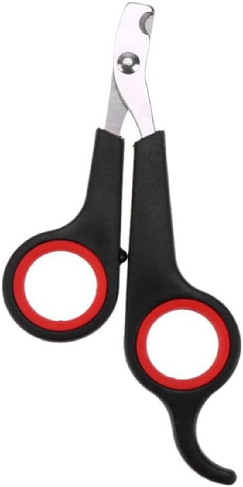 AIMALL Pet Nail Cutters Claw Grooming Scissors Clippers Trimmer Dog Cat Bird Rabbit，Durable Stainless Steel Grooming Scissors, Comfort Grip, Red & Black image number 6