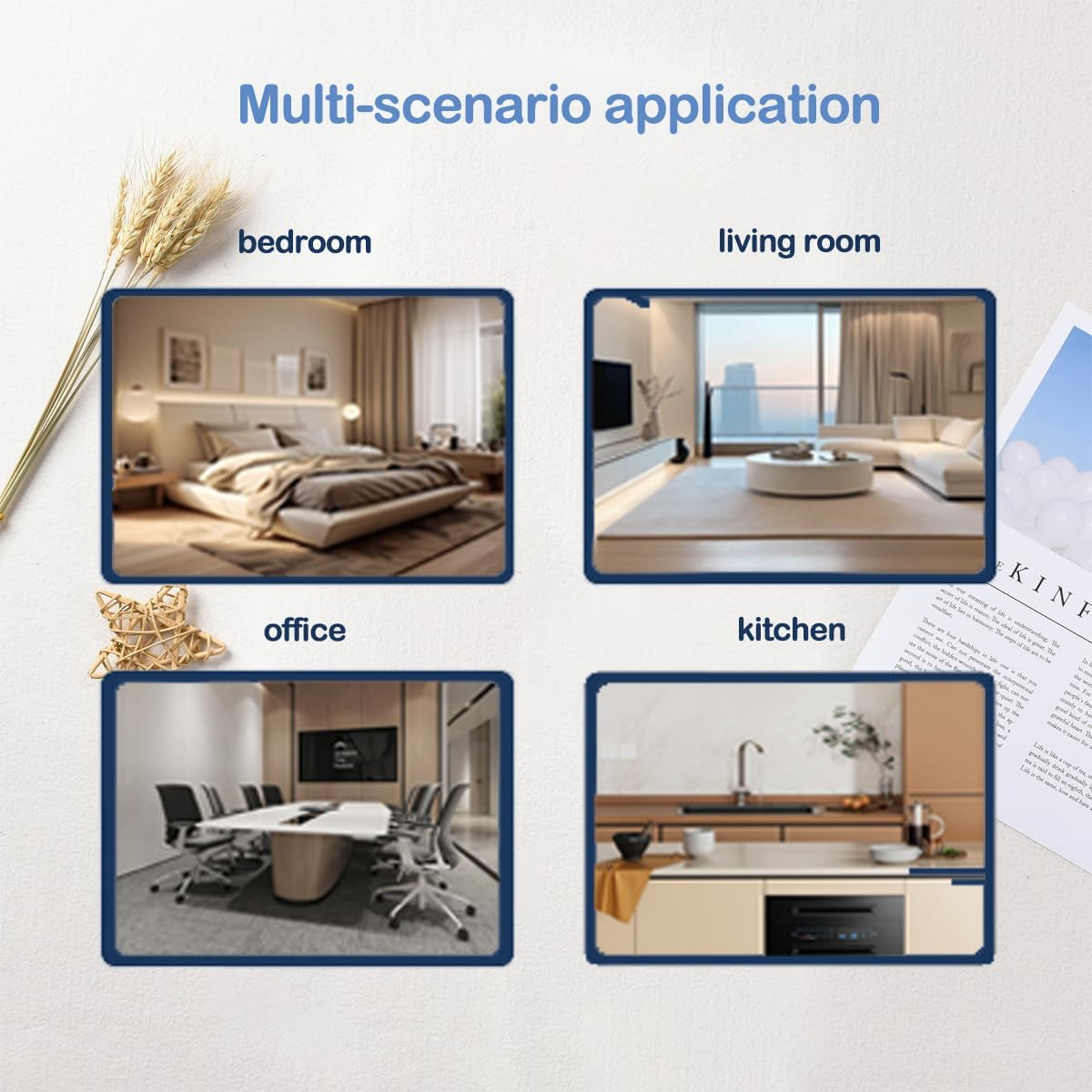 10 In1 Power Strip, Power Board with USB C with 4-Sockets Combo, 5-USB a 1-USB C（DC 5V 3.4A） Surge Protection 2400W-10A, Power Socket for Home & Office (White) image number 6