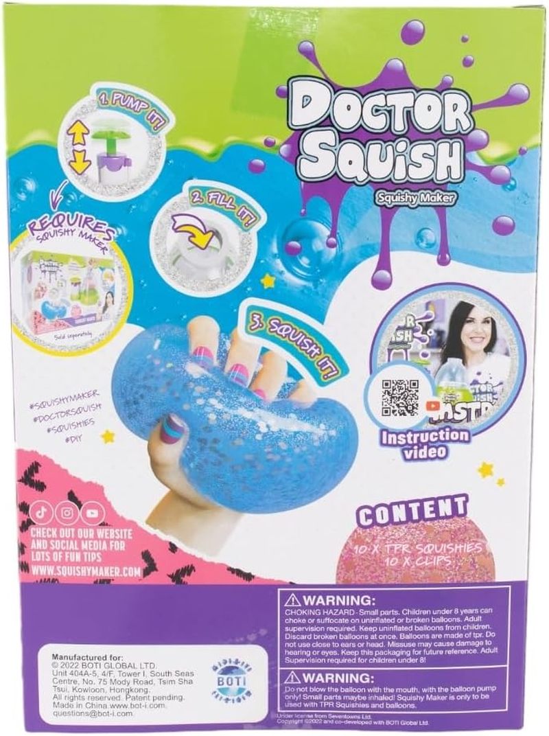 Doctor Squish Squishies & Clips 10-Piece Refill Pack image number 5