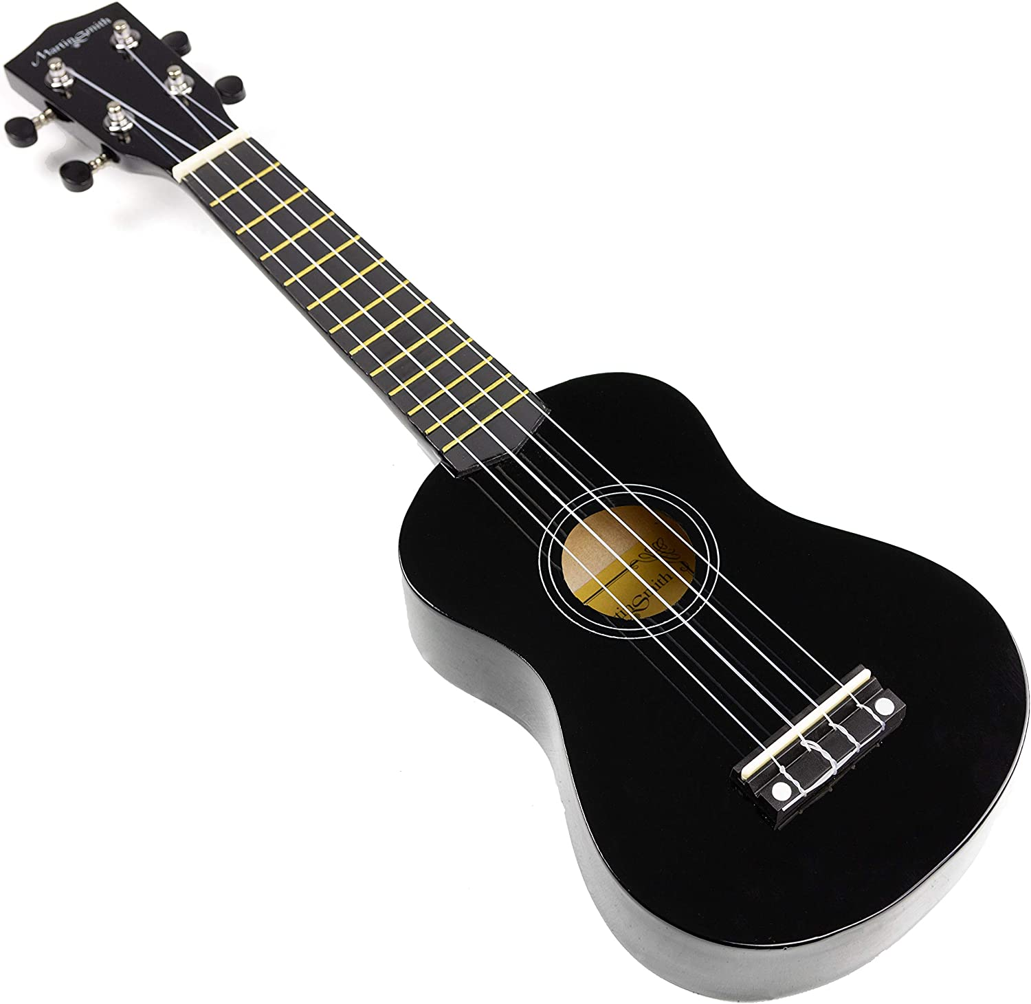 Rockjam, 4-String Ukulele, Right, Black, Soprano (UK-222-BK) image number 6