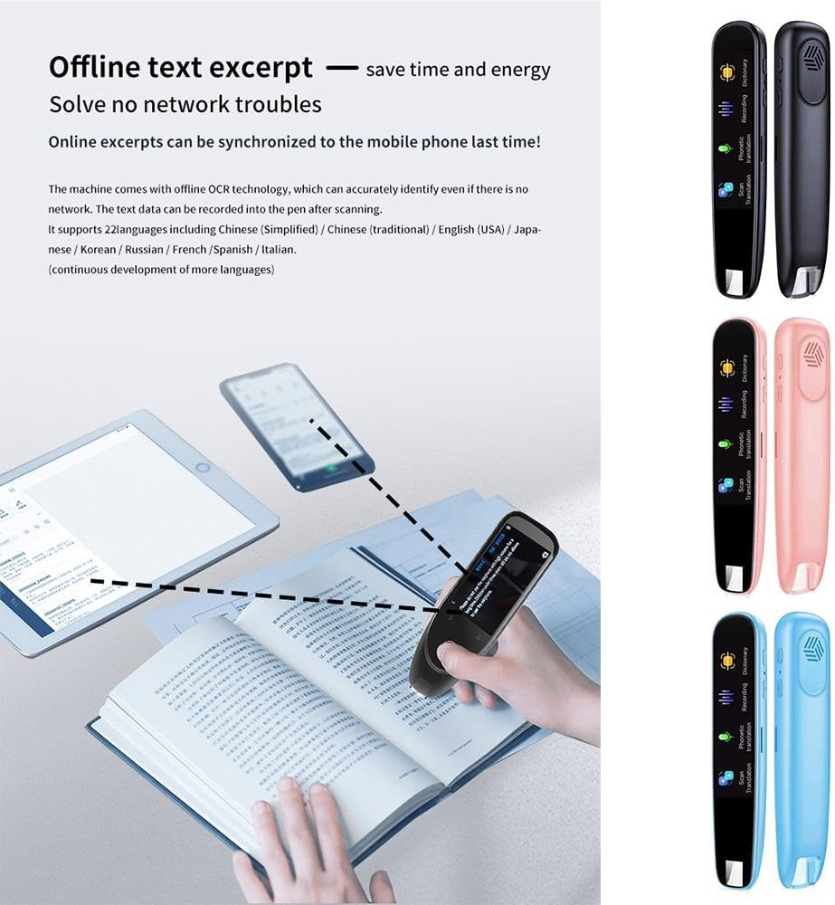Scan Reader, Translation Pen, Pen Reader, 112 Language Translation Scanning Reading Pen, Text to Speech Device for Dyslexia image number 6