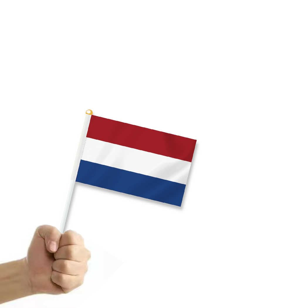 10 PCS Netherlands Handheld Small Flag, Dutch Hand Held Mini Decor Decoration Banner
