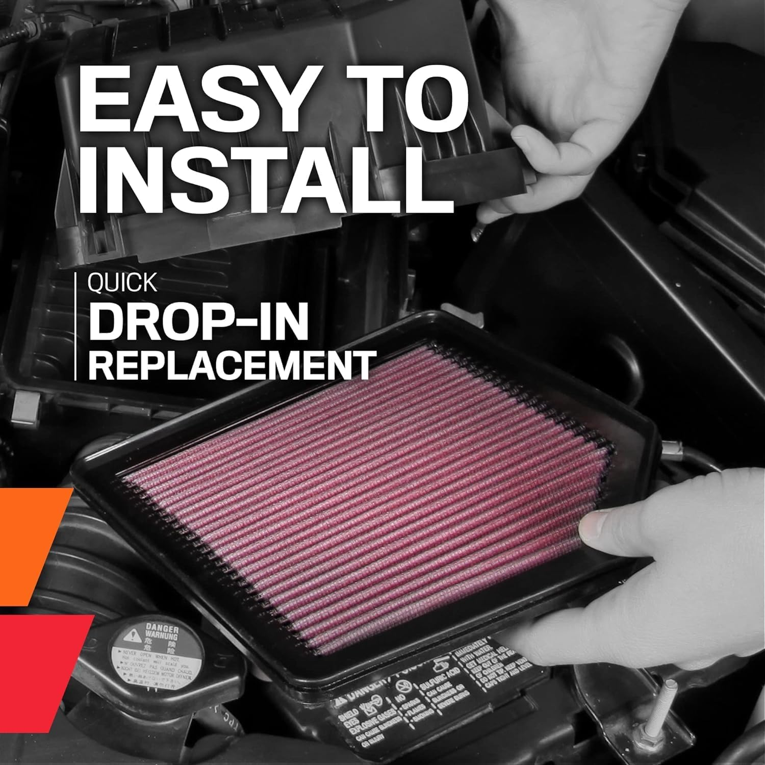 K&N 33-2116 Panel Air Filter for 1997-2009 Holden Models image number 5