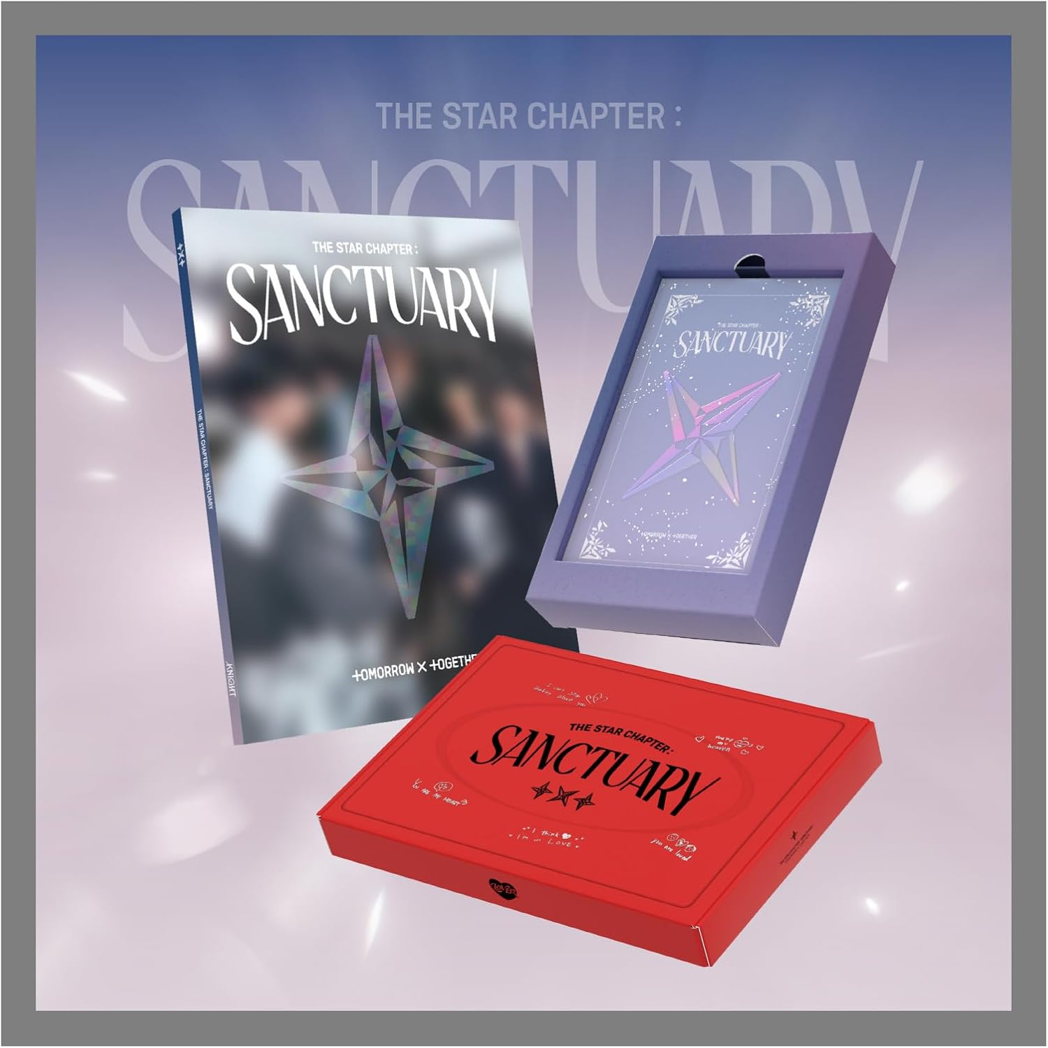 TXT the Star Chapter : SANCTUARY 7Th Mini Album with Tracking Sealed (Weverse Albums Set(A+B)) image number 3