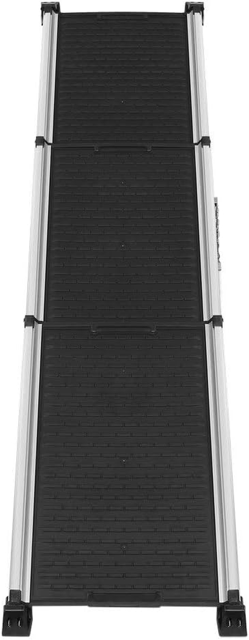 I.Pet Dog Ramp Ramps Steps Stairs, Foldable Adjustable Pet Step Stair Ladder for Car Bed Indoor Home Pool Sofa Couch Traveling, SUV Slip-Resistant Sturdy Aluminium Frame Black image number 3