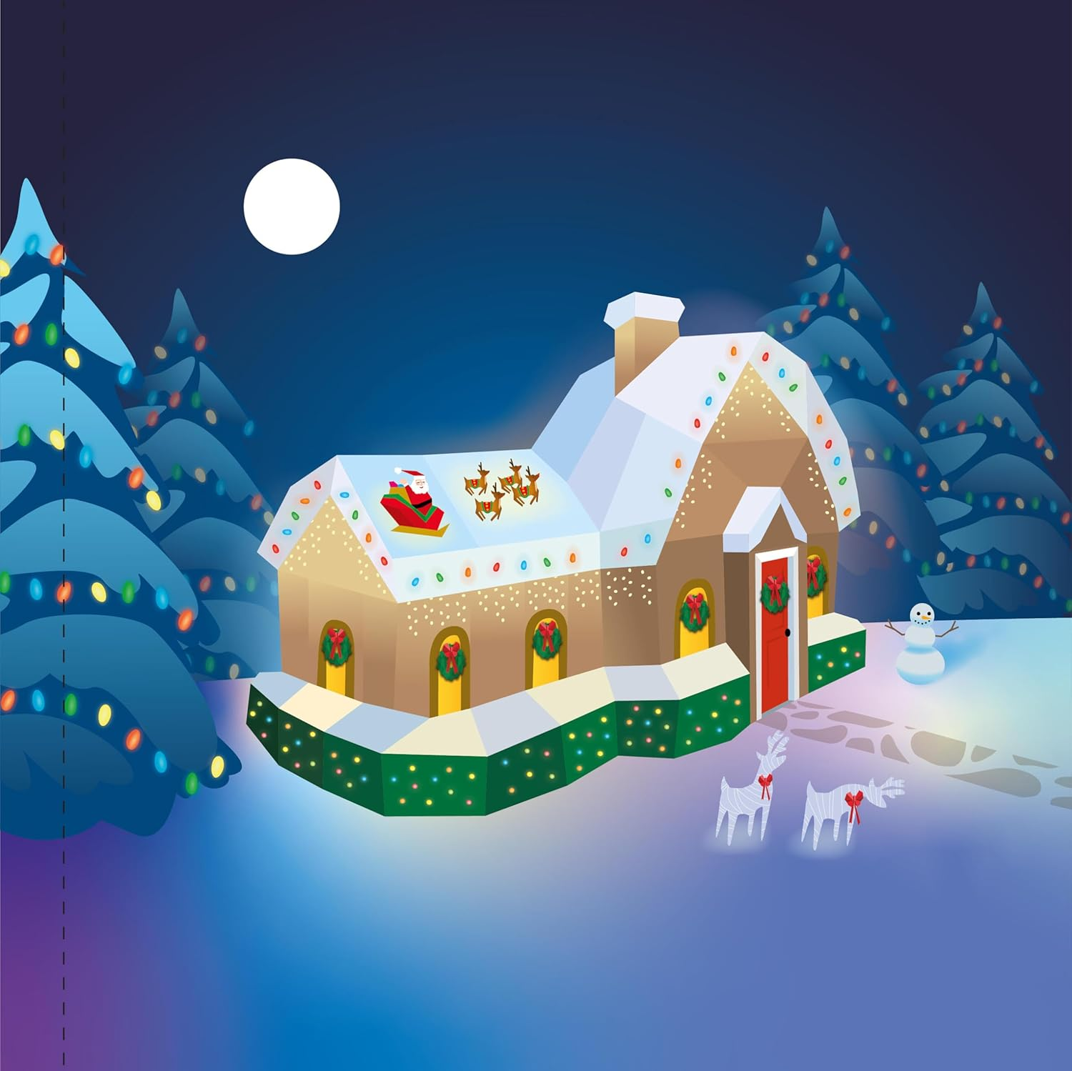 Paint by Sticker Kids: Holly Jolly Christmas: Create 10 Pictures One Sticker at a Time! Includes Glitter Stickers image number 6