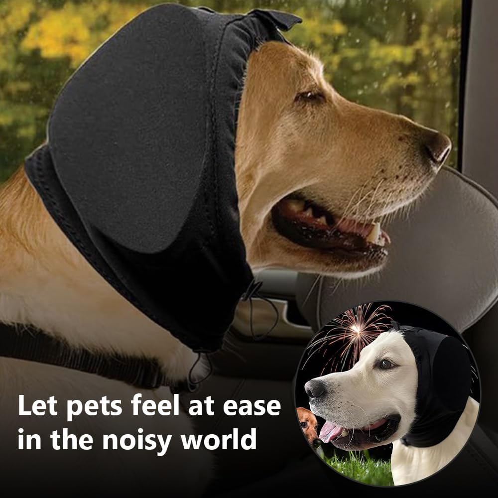 Dog Noise Cancelling Ear Muffs, Doggy Anxiety Relief Auricle, Comfortable & Breathable Lightweight & Secure Fit for Sensitive Ears image number 5