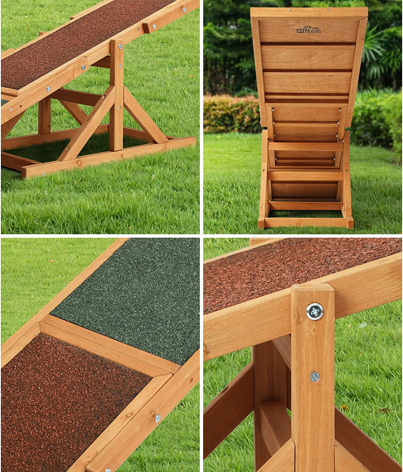 Dog Seesaw Pet Agility Training 180Cm Plank 70Kg Capacity image number 6