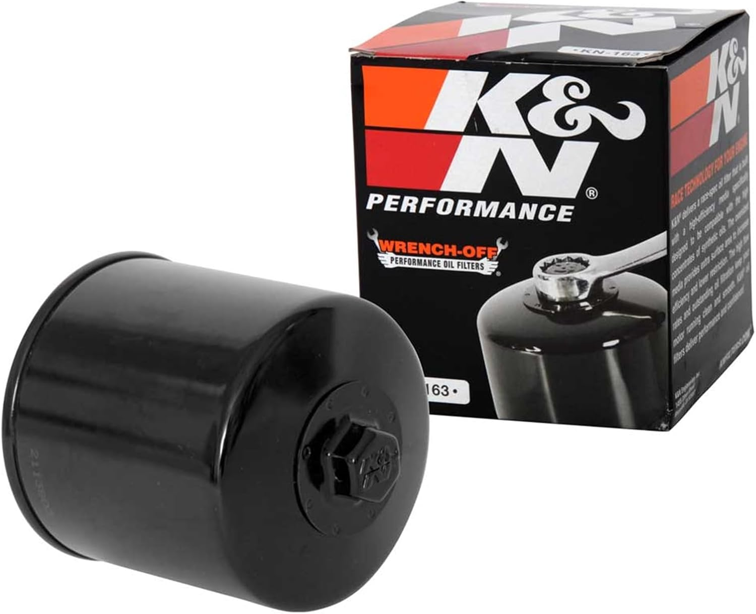 K&N KN-163 Premium Oil Filter for 2005 BMW K1200LT 1170 image number 4