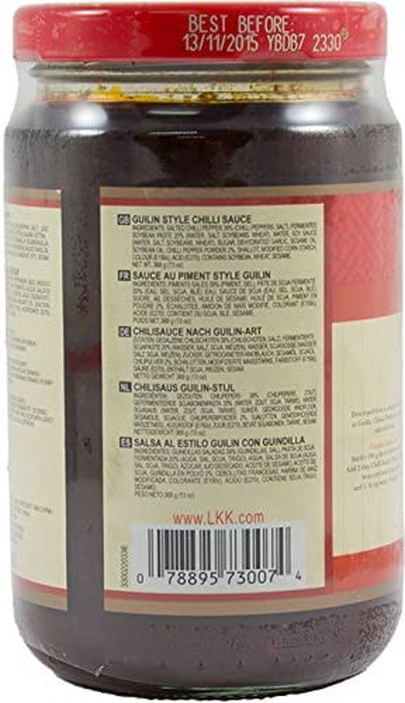 Lee Kum Kee Guilin Chilli Sauce, 368 G