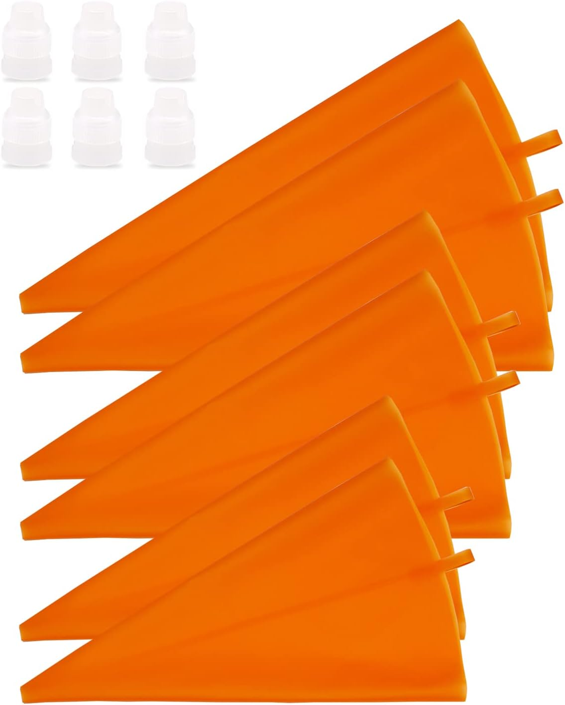 18 Inch Reusable Icing Bags 3-Pack Silicone Piping Bags, Large Pastry Bags Cake Decorating Icing Piping Bags, Baking Dessert Piping Bag with 3 Icing Couplers for Standard Tips, Blue