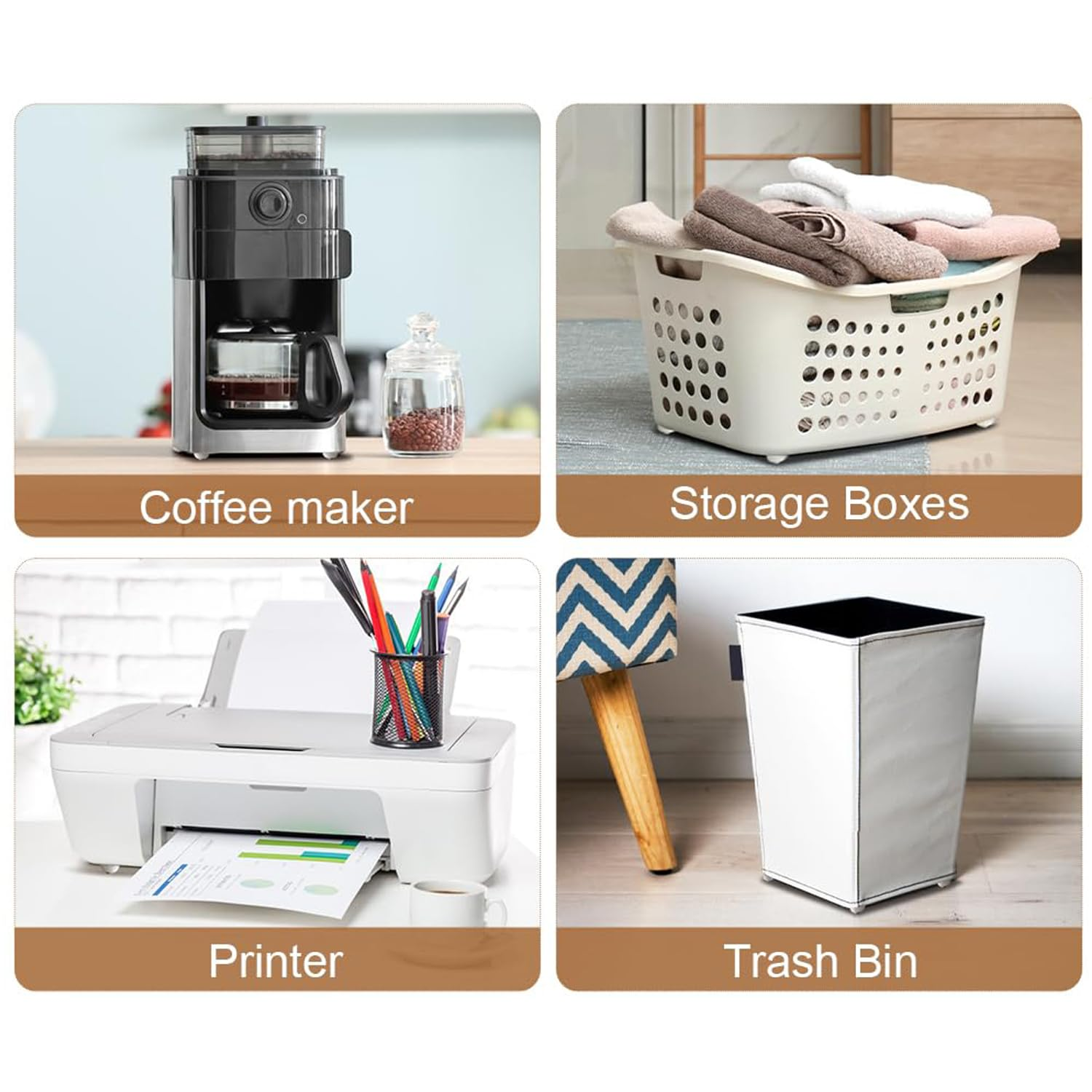 16PCS Adhesive Swivel Casters Wheels,Stainless Steel Paste Universal Mini Wheel,360 Degree Rotation Sticky White Pulley for Furniture Castors,Bins Bottom Storage Box,Furniture Trash Canrage Box image number 4