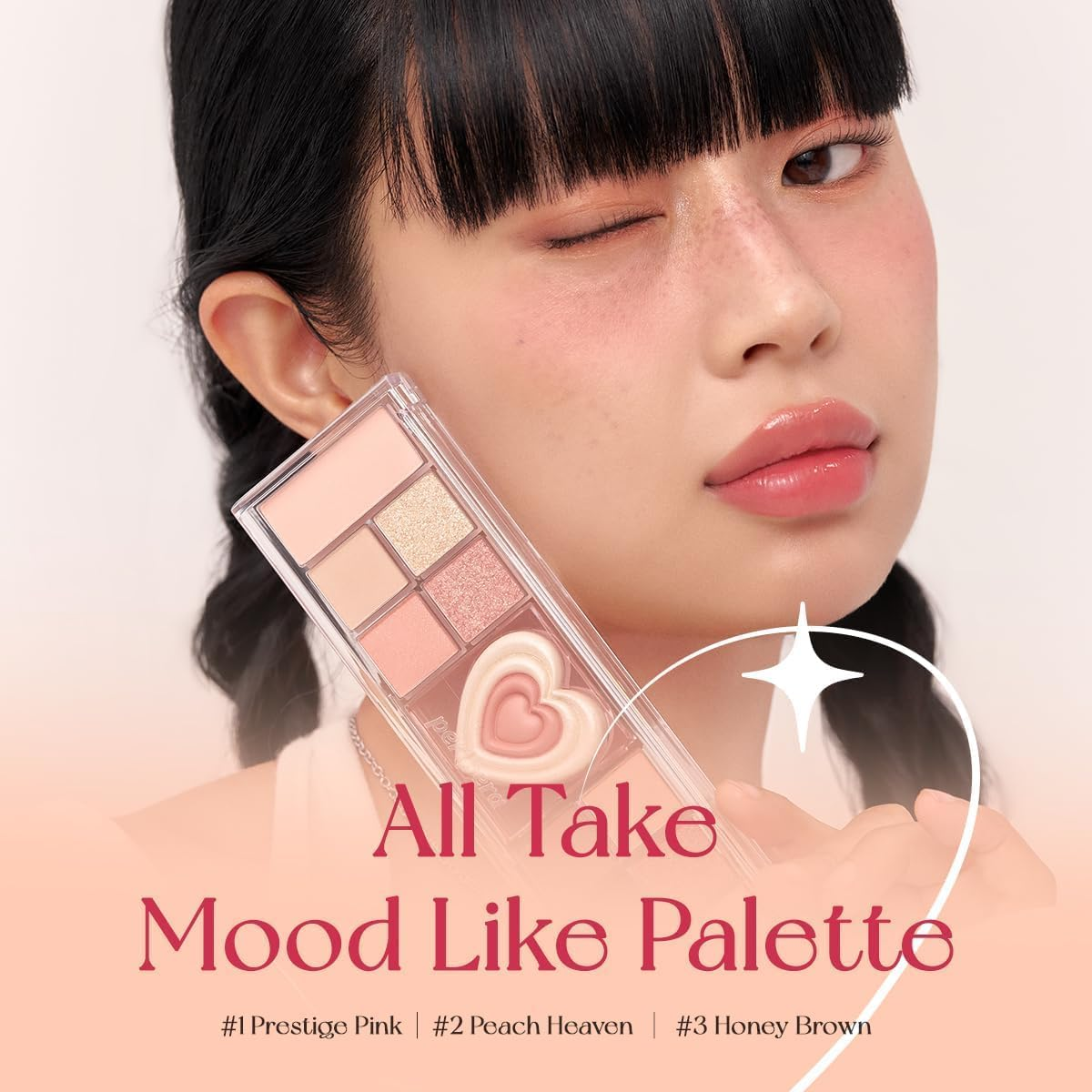 Peripera Peritage Collection All Take Mood like Eye Palette, 02 Peach Heaven - 02 Peach Heaven image number 4